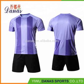 Customized Mens Blue and White Plain Striped Soccer Jersey