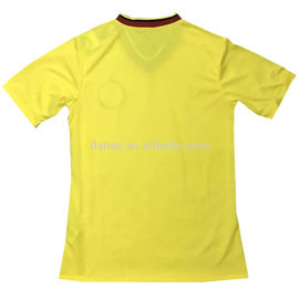 Latest Colombia short sleeve quick dry soccer jersey polyester made in China