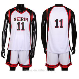 Seirin high team basketball jersey and shorts wholesale custom basketball apparel
