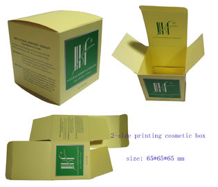 Square cosmetic box packaging, 2-side printing foldable cosmetic boxes