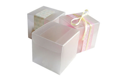 Rectangle folding Plastic pp / pvc Frosted Wedding Gift Boxes container