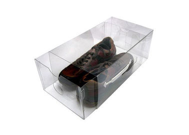 Eco friendly PP Plastic Packaging Boxes , clear Recyclable shoes boxes