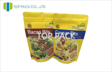 100g Matte Yellow Custom Food Packaging  / biodegradable food packaging