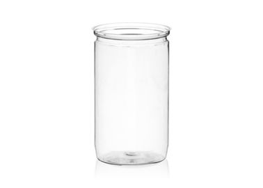Sealing Clear Plastic Cylinder Airtight Easy-open Plastic PET Beverage Cans