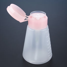 Pyramid / Cylinder Perfume Bottle Packaging , Nail Polish Pump And Bottle 33/410