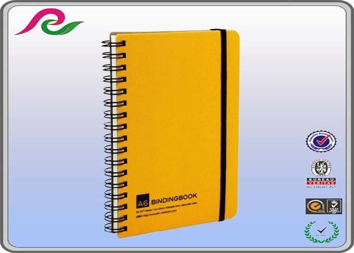 pp cover eco recycled Spiral Bound Notebooks with elastic band