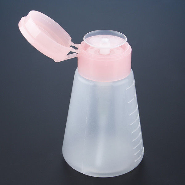 Pyramid / Cylinder Perfume Bottle Packaging , Nail Polish Pump And Bottle 33/410